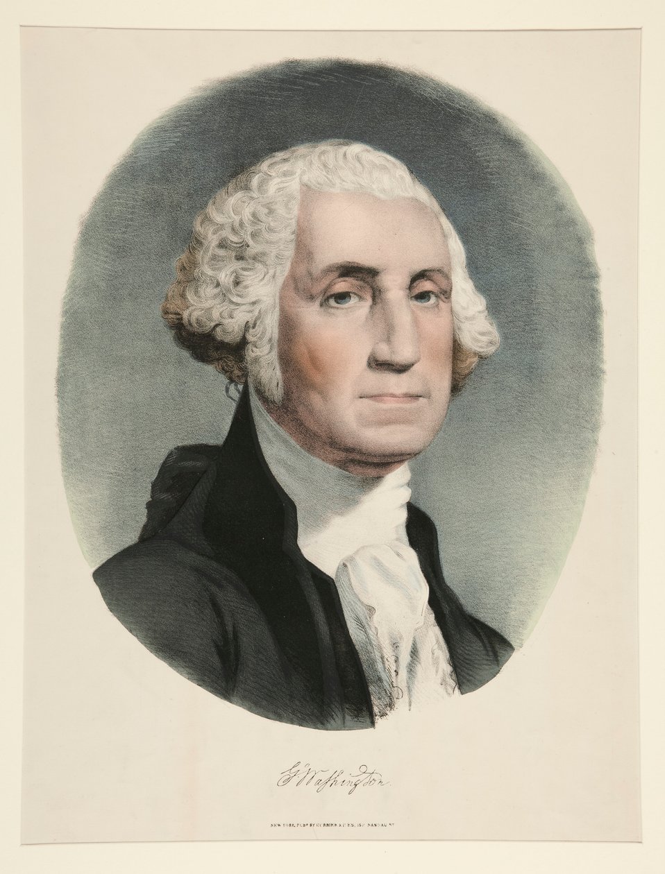 Gå. Washington av Currier and Ives