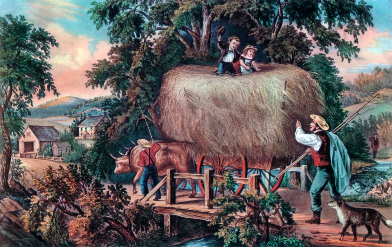 Haying Time, The Last Last, 1868. av Currier and Ives
