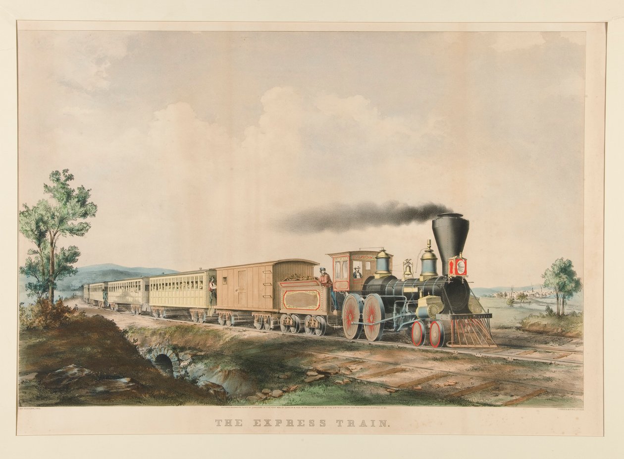 Ekspresstoget av Currier and Ives