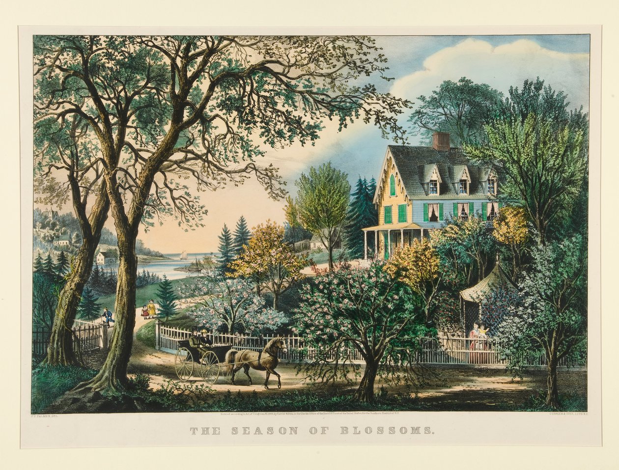 Blomstersesongen av Currier and Ives