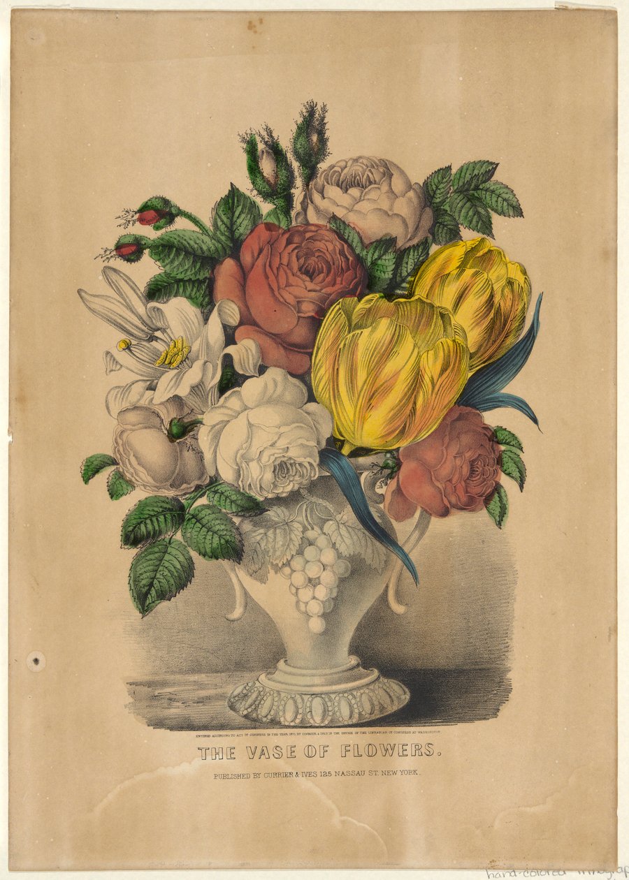 Vasen med blomster av Currier and Ives