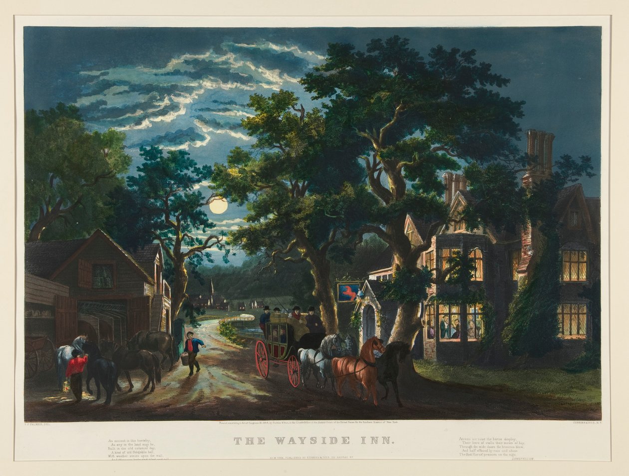 The Wayside Inn av Currier and Ives