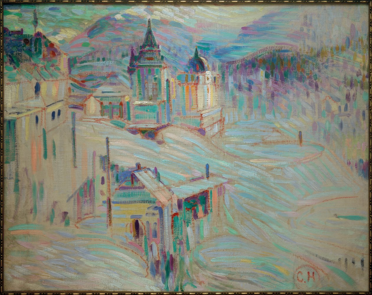 St. Moritz im Winter av Curt Herrmann