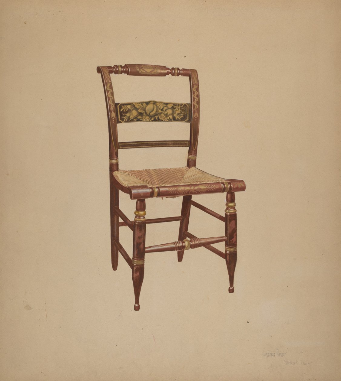 Hitchcock stol av Cushman Parker