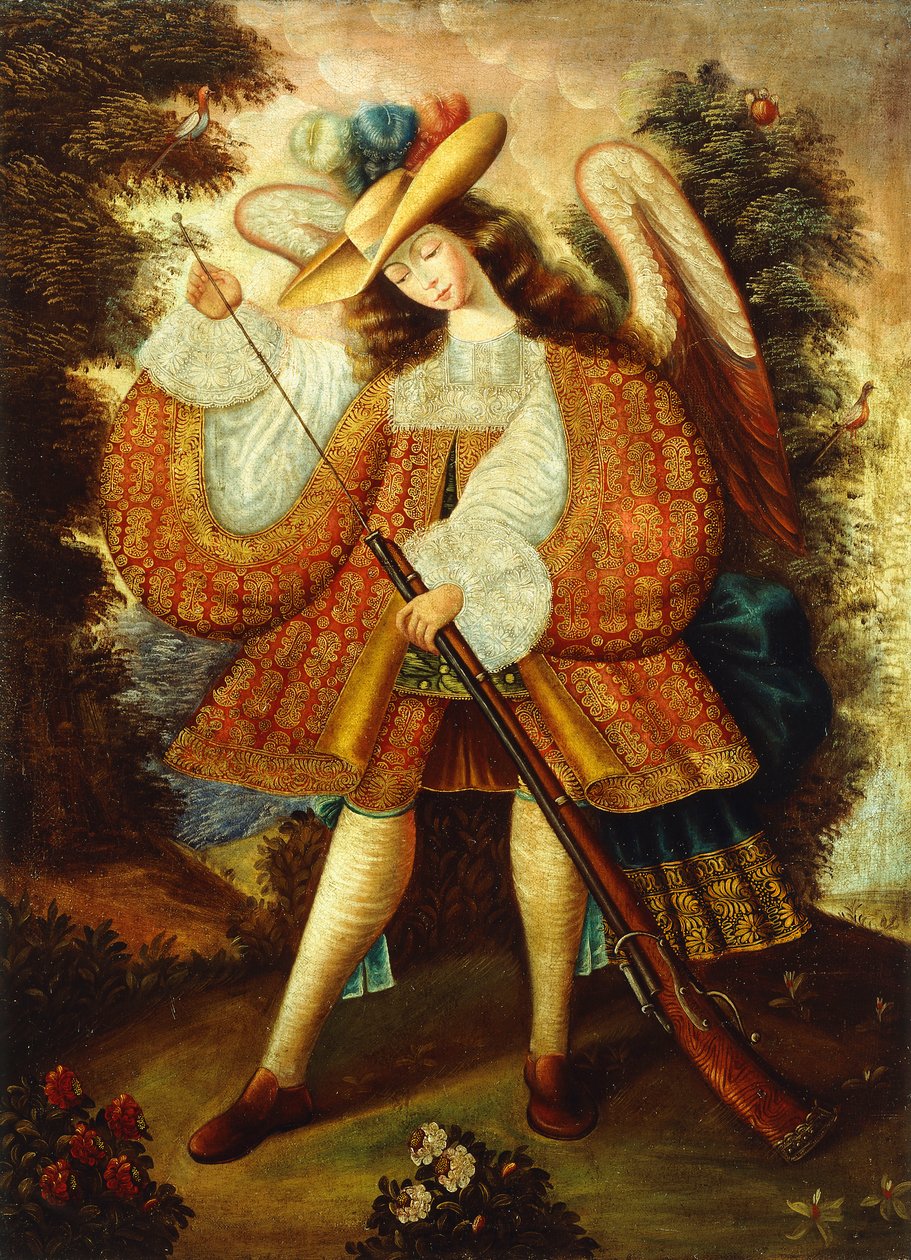 Erkeengel med Arquebus av Cuzco School