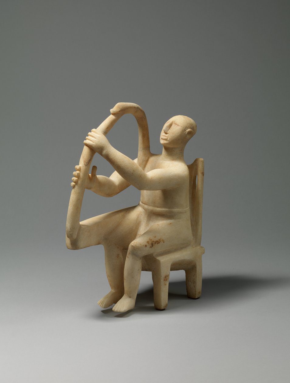 Marmor sittende harpespiller, 2800-2700 f.Kr. (marmor) av Cycladic Cycladic