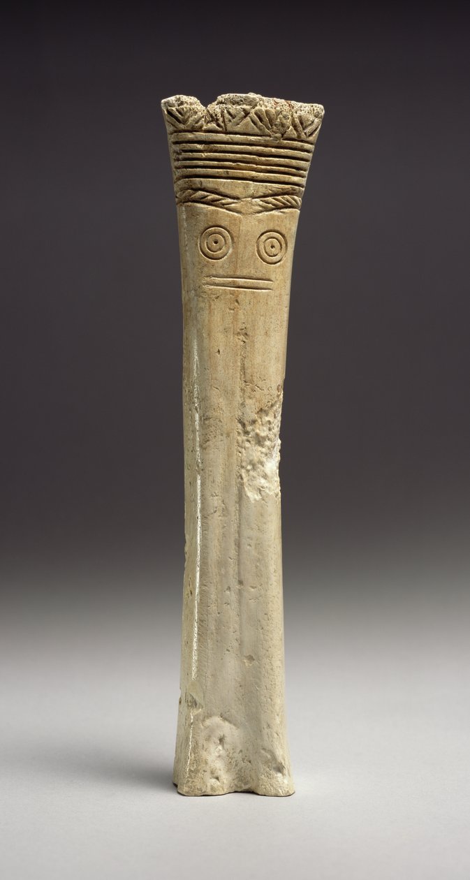Utskåret figur, tidlig bronsealder, 2700-1900 f.Kr. (bein) av Cypriot