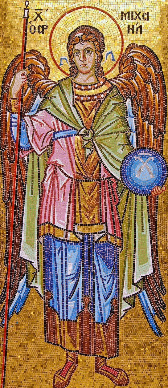 Erkeengelen Mikael, Kykkos kloster, Kypros (mosaikk) av Cypriot