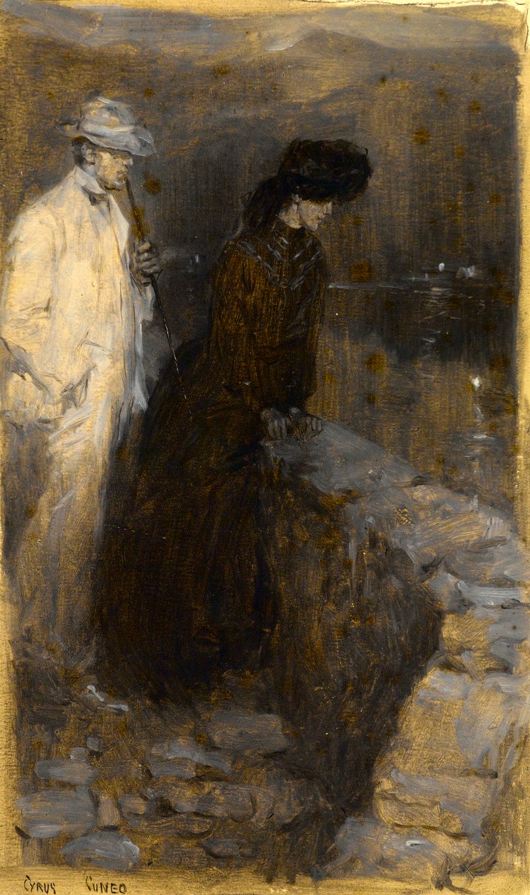Nattscene: Ettertenksomt par av Cyrus Cuneo