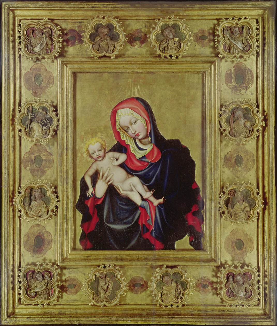 Madonna av Saint-Guy, ca. 1392-96 (tempera på panel) av Czech School