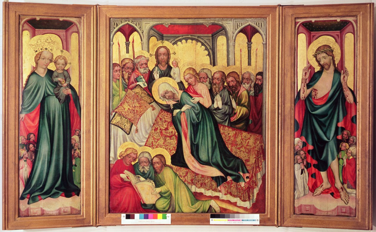 Roudnice Triptych, ca. 1400-10 (tempera på panel) (se 404565 for detaljer) av Czech School