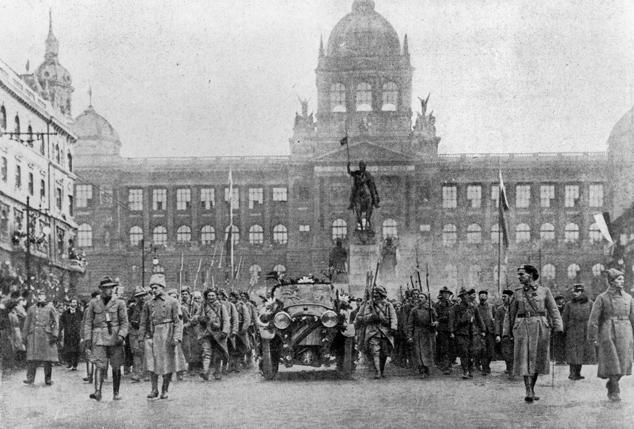 Masaryks innreise til Praha 8. desember 1918 av Czech Photographer