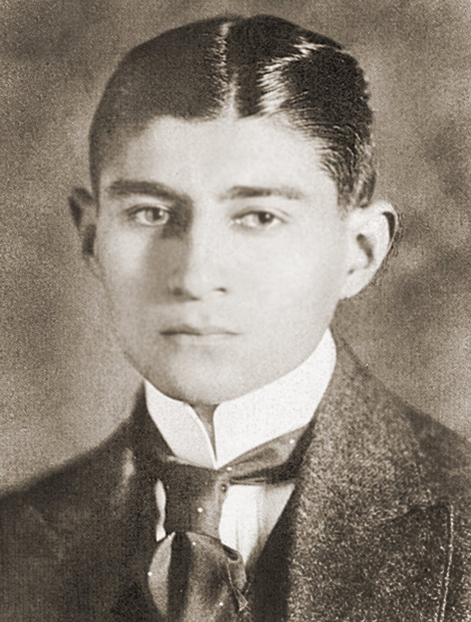 Portrett av Franz Kafka, (1883 - 1924) av Czech School