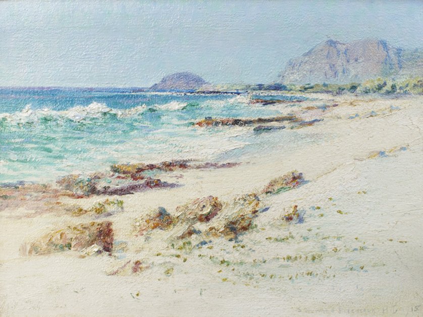 Makapuu Point fra Waimanalo Beach av D. Howard Hitchcock