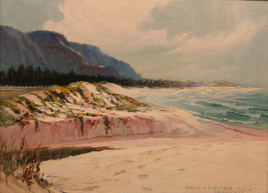 Stranden ved Waimanalo av D. Howard Hitchcock