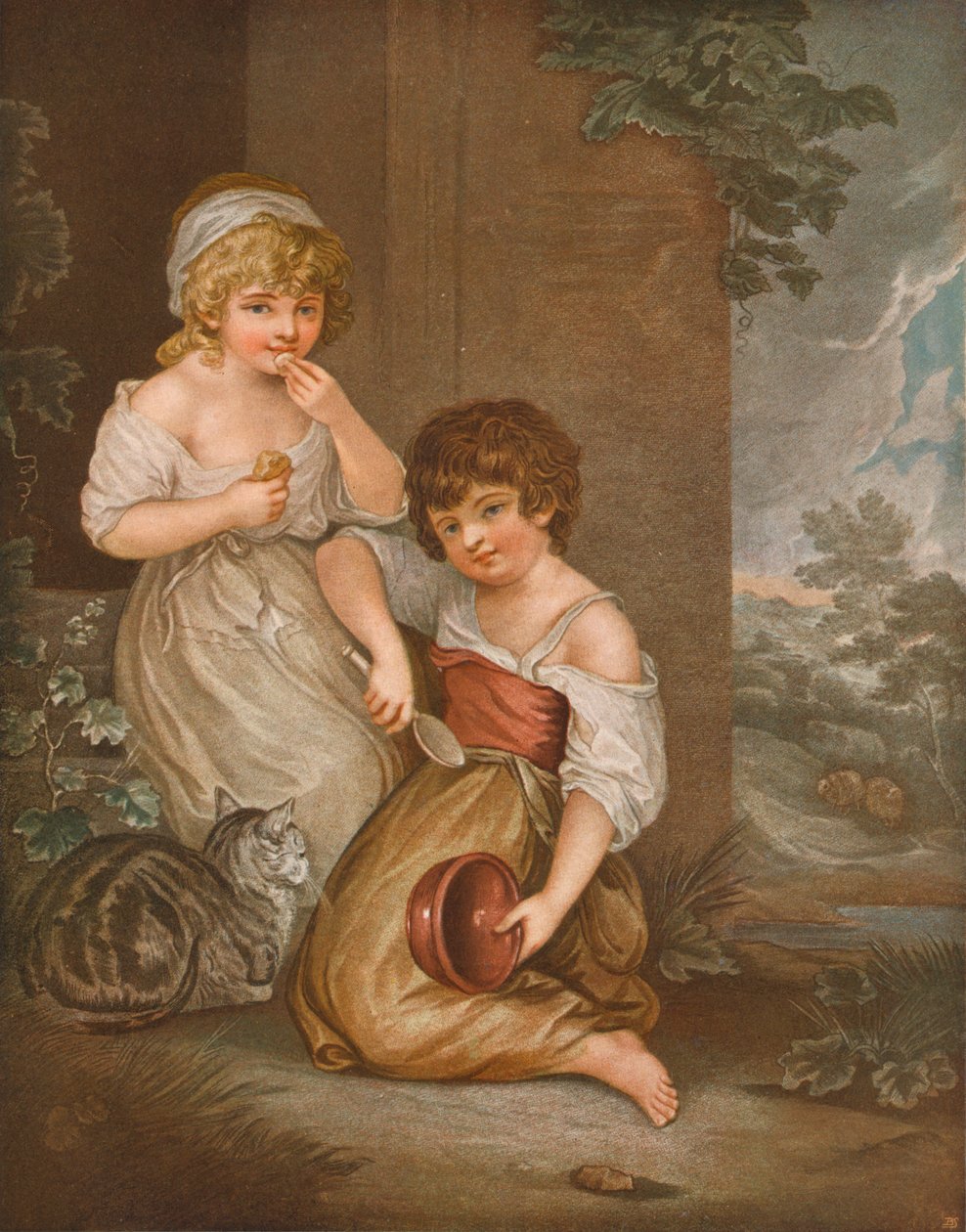 Hyttebarn Hobbinol og Gandaretta, c1883, 1903 av DW Tomkins