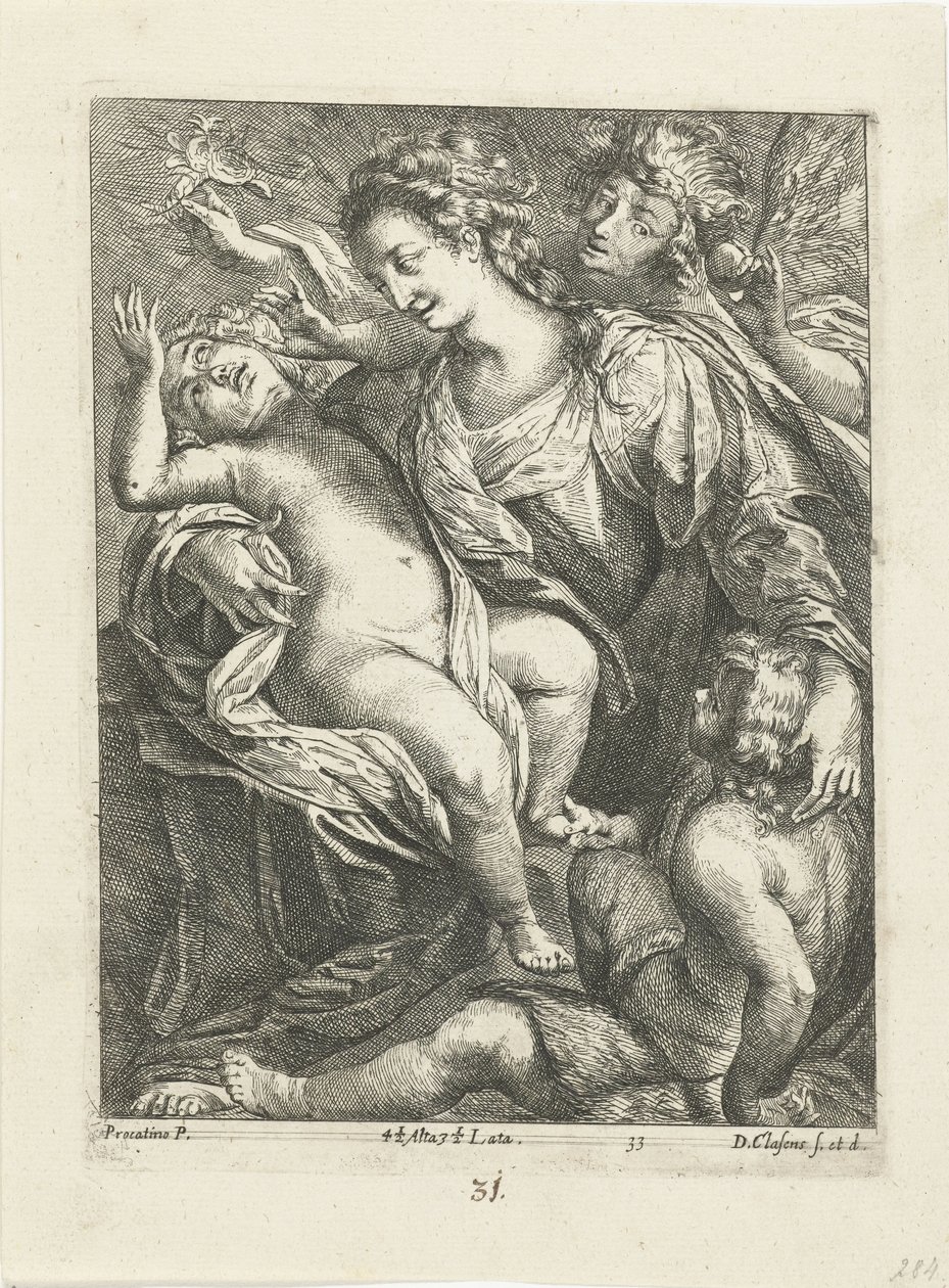 Maria med Kristus og Johannes av D. Claessens
