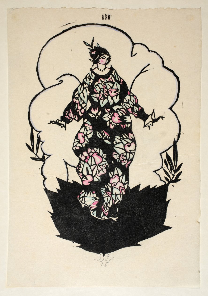 Design for a Dress, Plate 3, Book 3, illustrasjon fra 