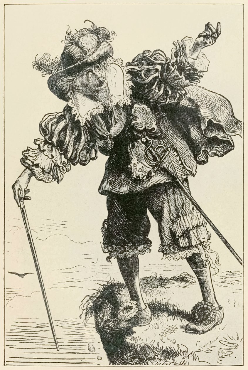 Ateist ler av kristne og håpefulle fra The Pilgrims Progress From This World, To That What Is To Come av John Bunyan (1628-1688) illustrasjon av Thomas Dalziel (1823-1906) av Dalziel Brothers