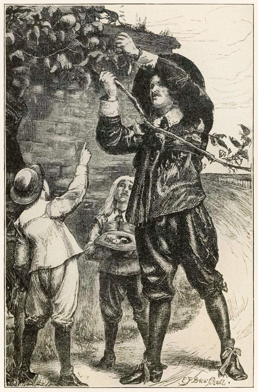 Christians gutter begynte å spise" fra "The Pilgrim