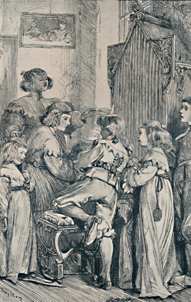 Glede. Frontispice til gyldne tanker fra gyldne fontener, 1867, 1923 av Dalziel Brothers