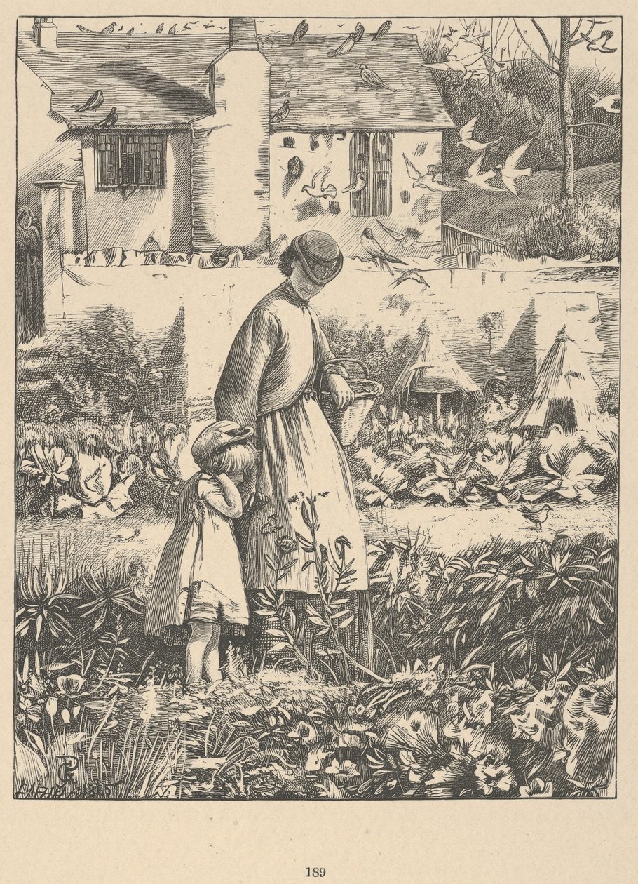 The Island Bee from Wayside Posies: Original Poems of the Country Life, 1867. av Dalziel Brothers