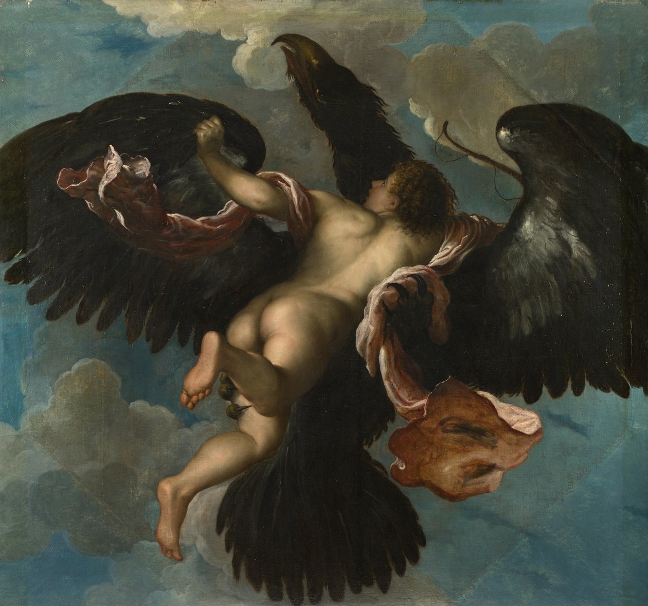 Voldtekten av Ganymedes, ca. 1575 av Damiano Mazza