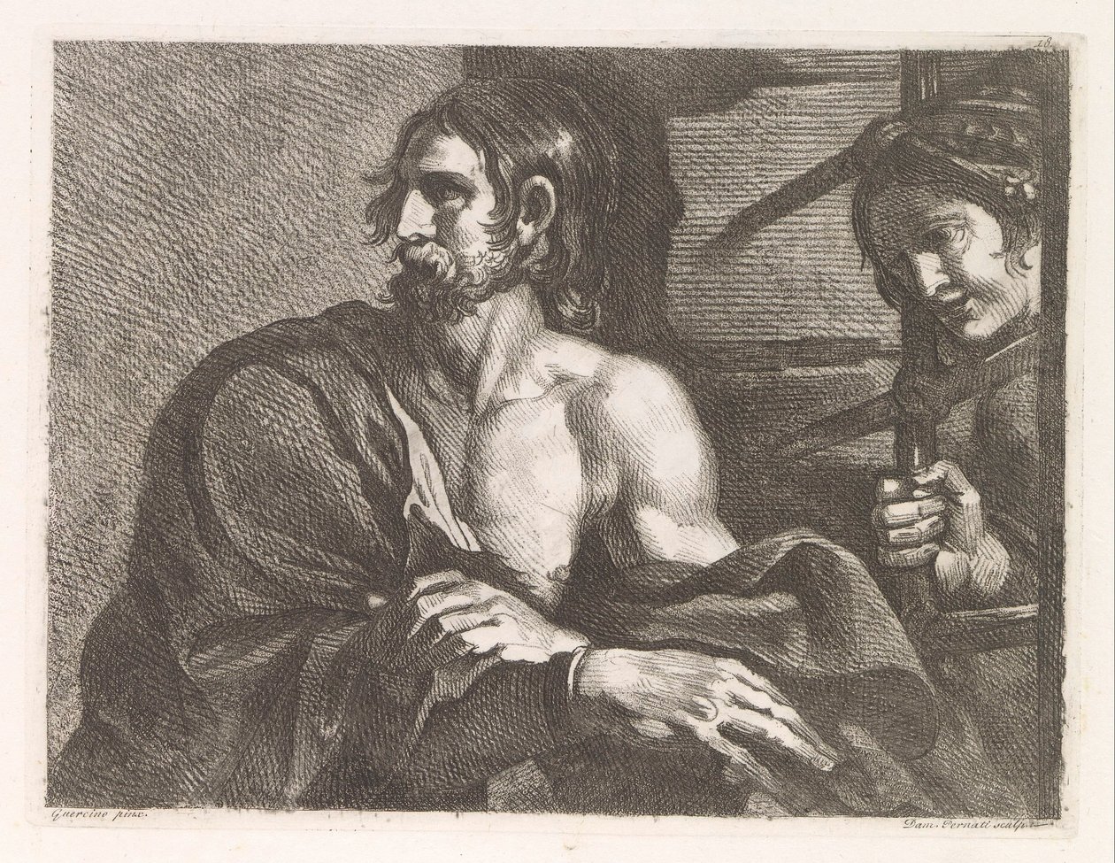 Døperen Johannes i fengsel besøkt av Salome av Damiano Pernati