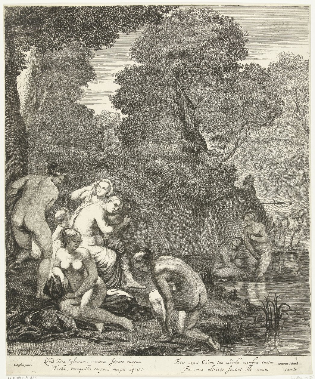 Diana og nymfene hennes oppdaget av Actaeon av Dancker Danckerts