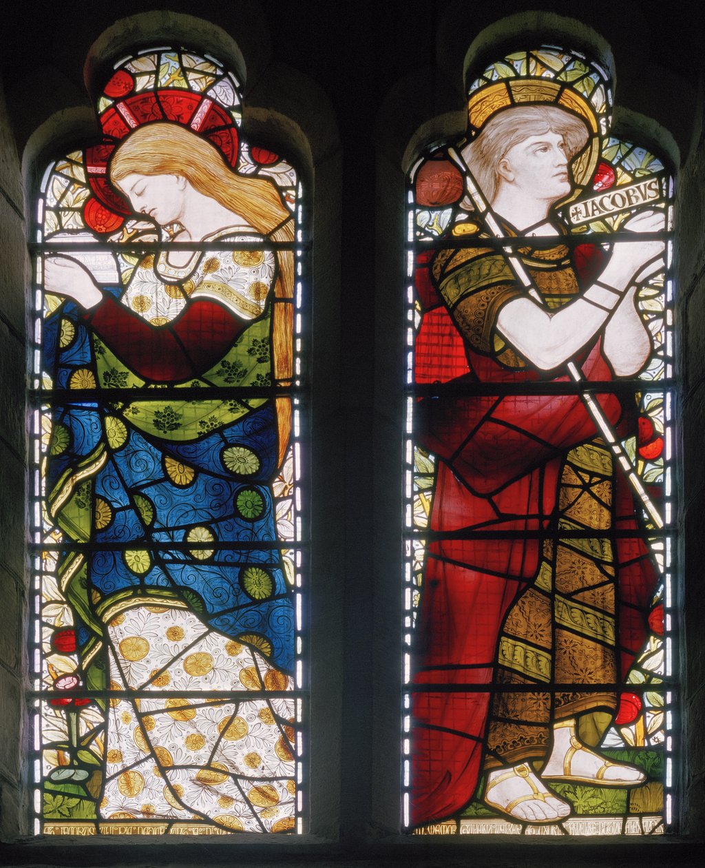 Mary Magdalene and Jacob, St Machars Cathedral, Aberdeen, 1871 av Daniel Cottier