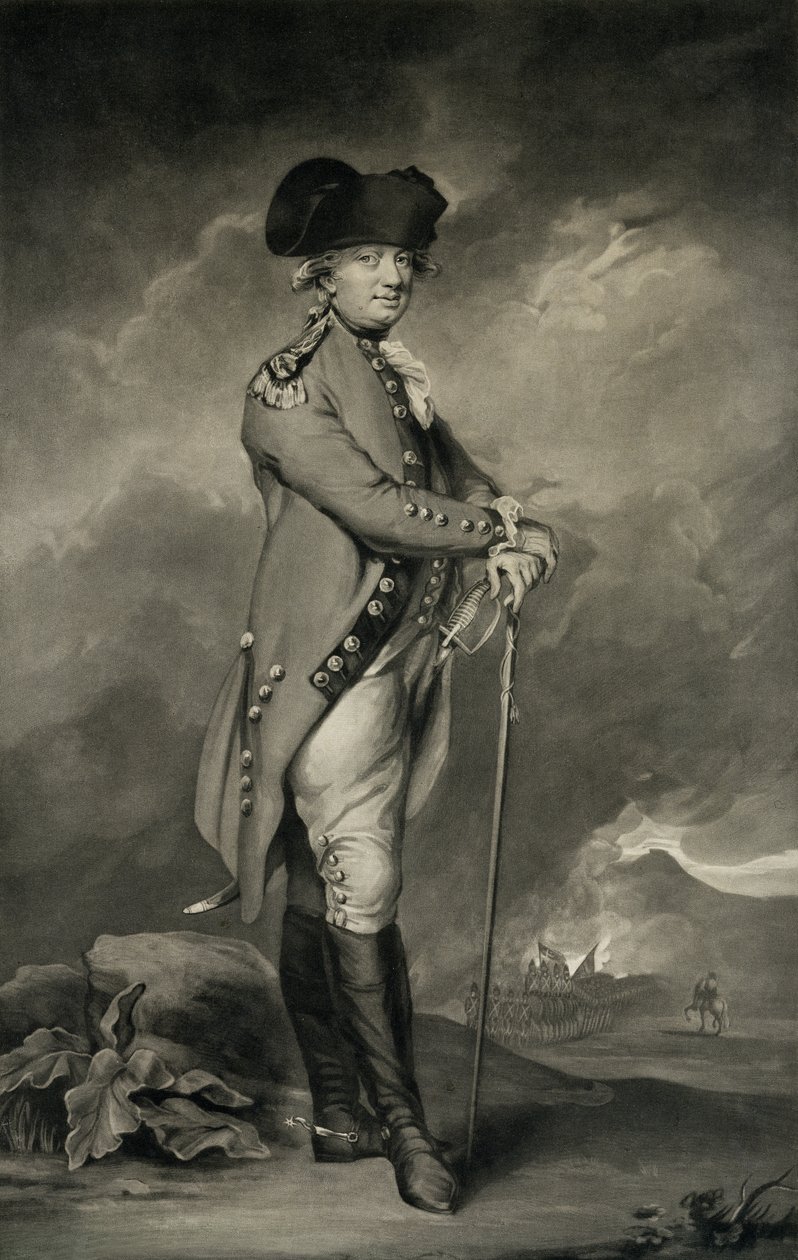 General Cornwallis (1738-1805) gravert av John Jones (ca. 1745-97) 6. mars 1793 (mezzotint) av Daniel Gardner
