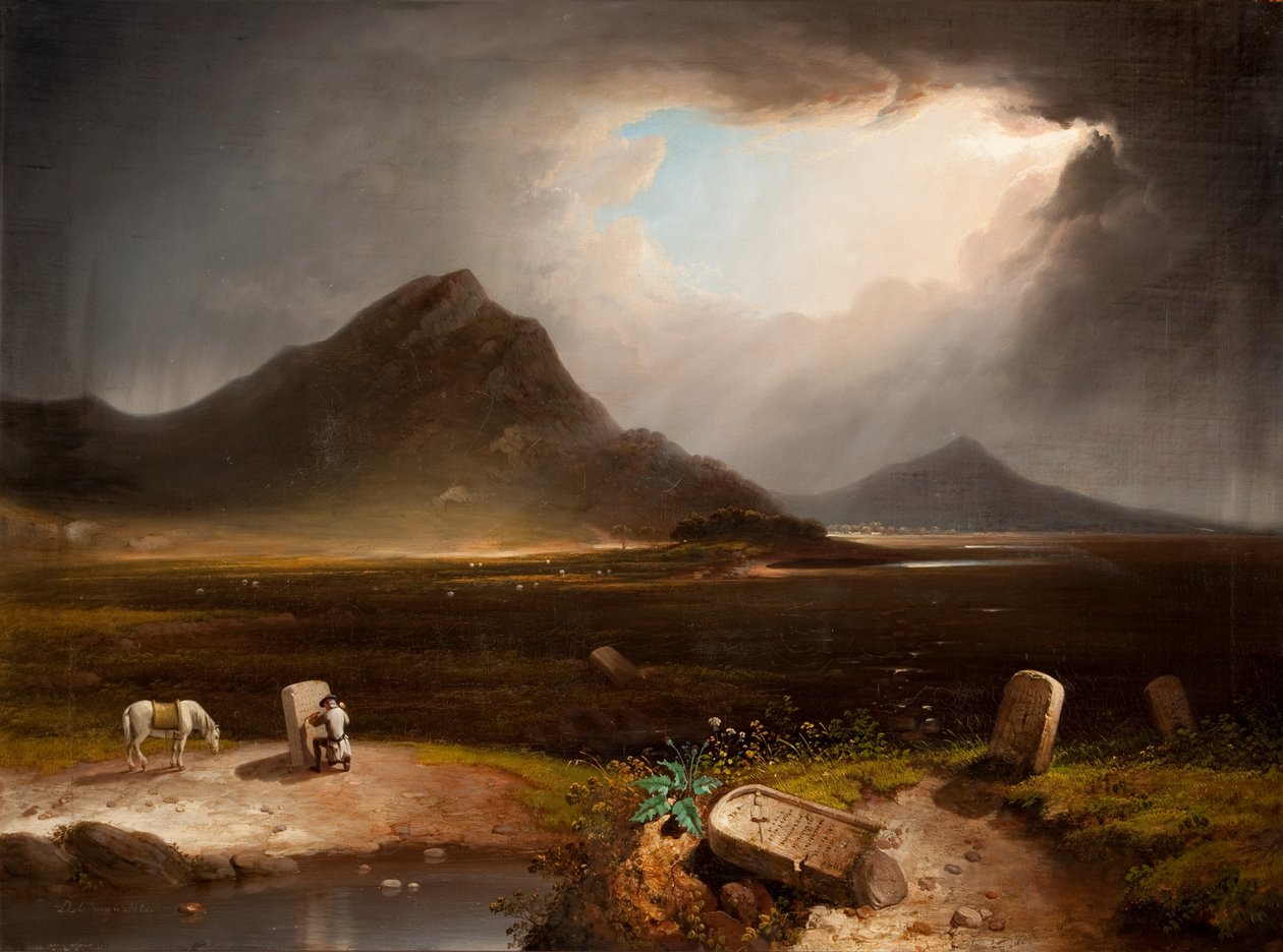Omfattende landskap med steinhugger av Daniel M. Mackenzie