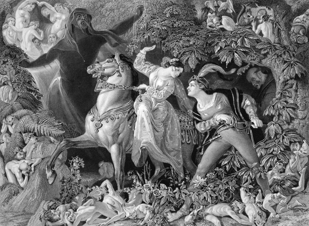 Undine, gravert av Charles W. Sharpe (1818-99) 1855 av Daniel Maclise