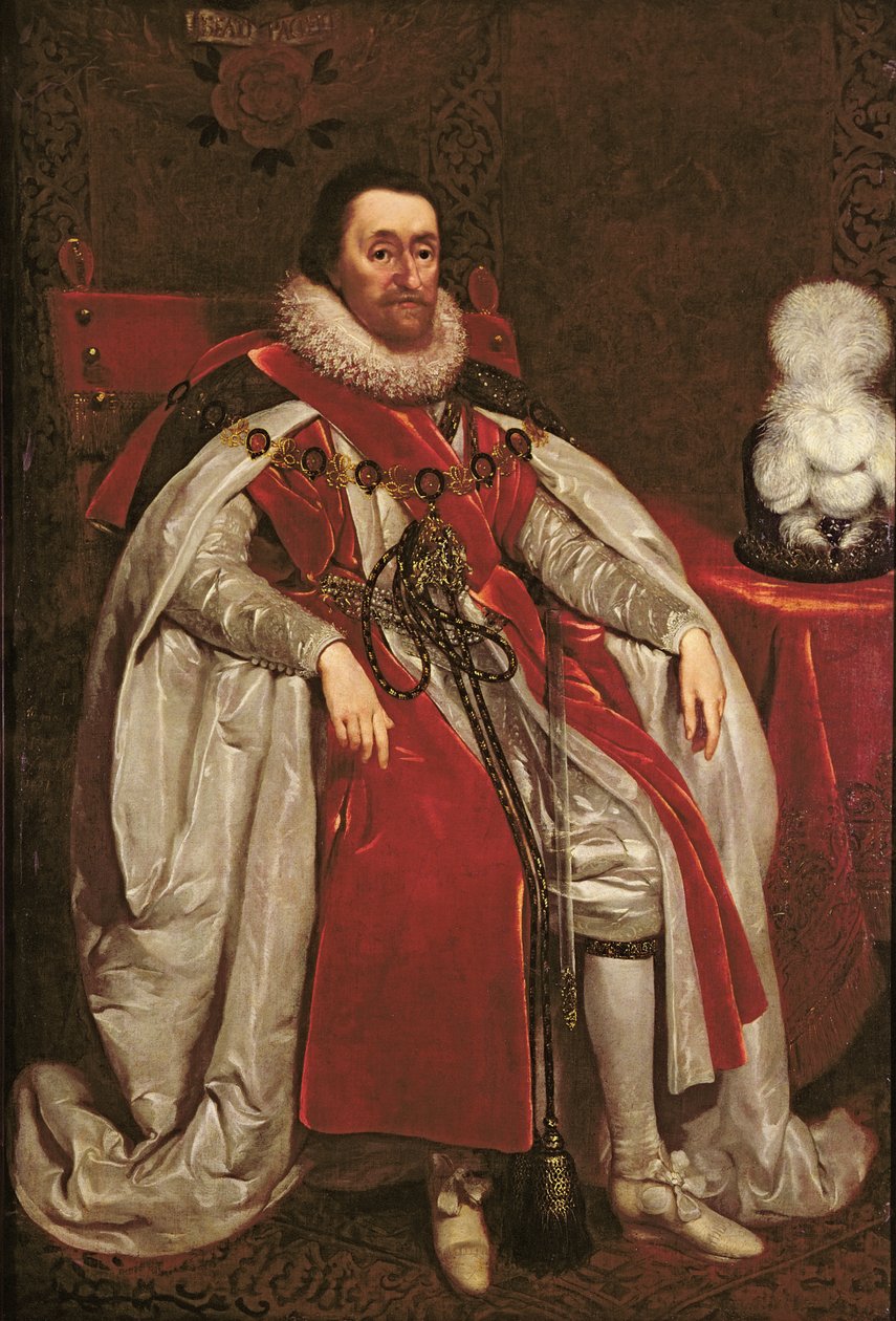 Kong James I av England og VI av Skottland, 1621 av Daniel Mytens