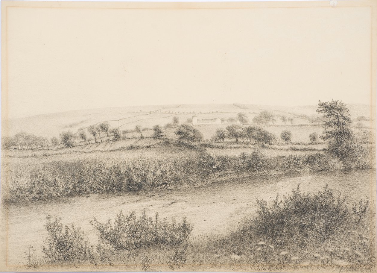 Willimoteswick, ca. 1916 (kull og blyant på kort) av Daniel Oliver