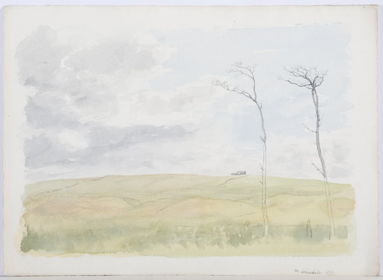ca. 1916 (blyant og wc på papir) av Daniel Oliver
