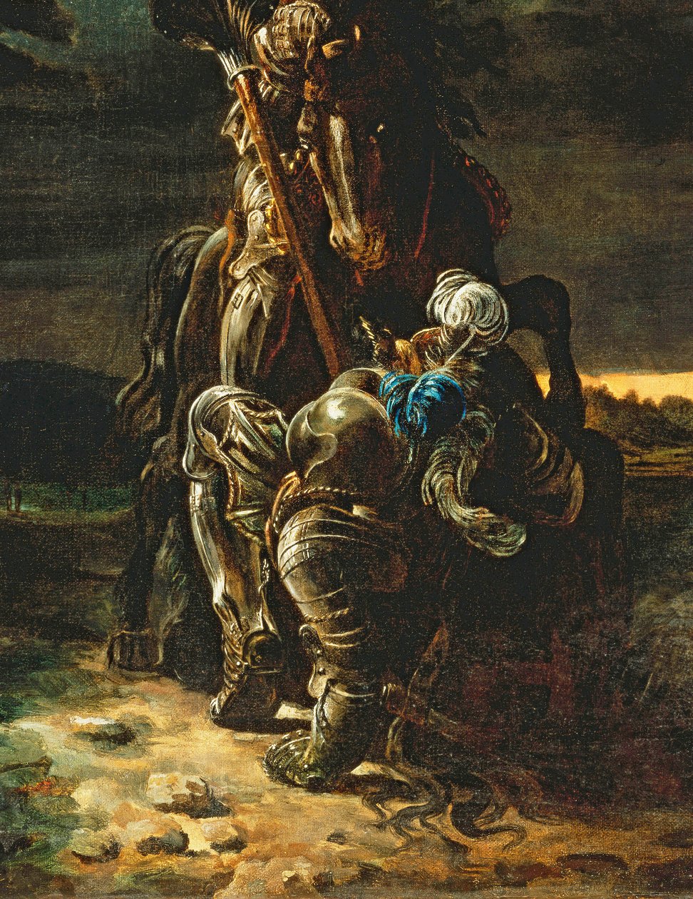Og i den første karrieren de løp, falt Elfin Knight Horse and Man