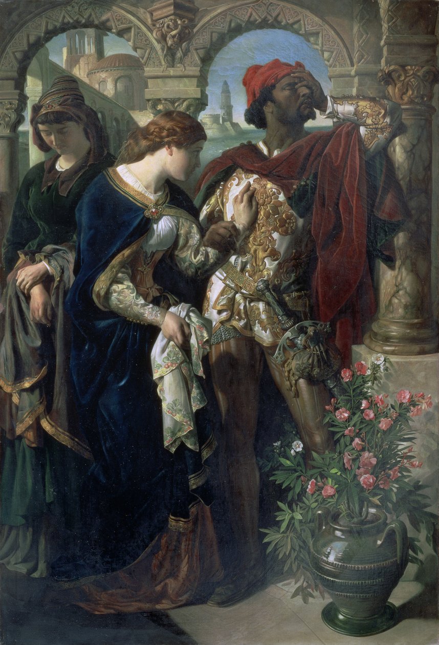 Othello, Desdemona og Emilia av Daniel Maclise