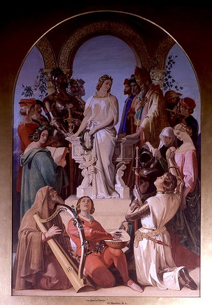 The Spirit of Chivalry (olje på lerret) av Daniel Maclise