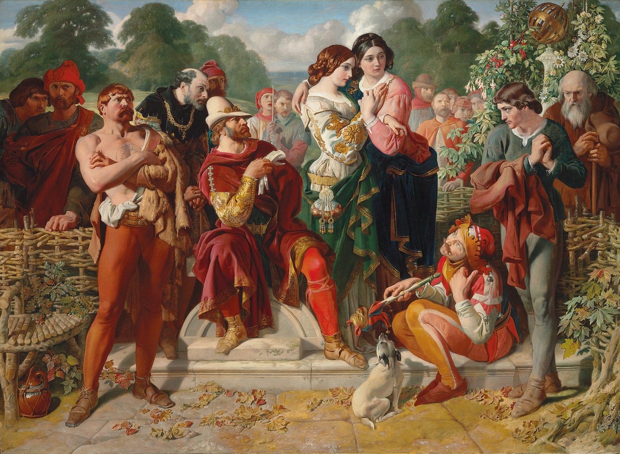 Brytescenen i "As You Like It" av Daniel Maclise