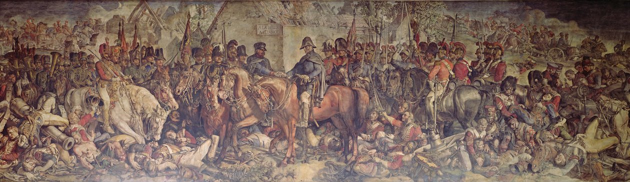 The Meeting of Wellington and Blucher etter Waterloo (veggmaleri) av Daniel Maclise