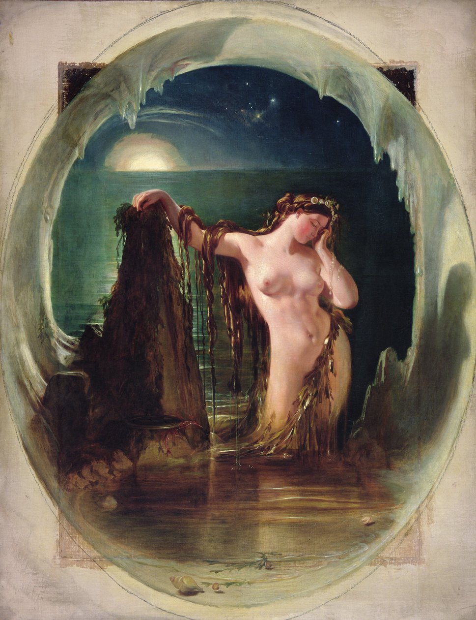 The Origin of the Harp, ca. 1842 (olje på lerret) av Daniel (1806 70) Maclise