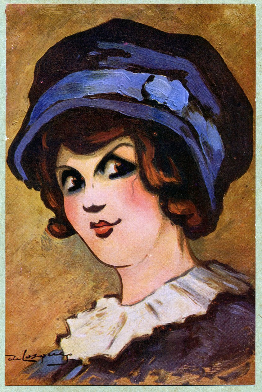 Litteratur. Teater. Den franske skuespillerinnen Eve Lavalliere. Illustrasjon av Daniel de Losques i: Je Sais Tout (magasin), Frankrike, okt. av Daniel (1880 1915) de Losques