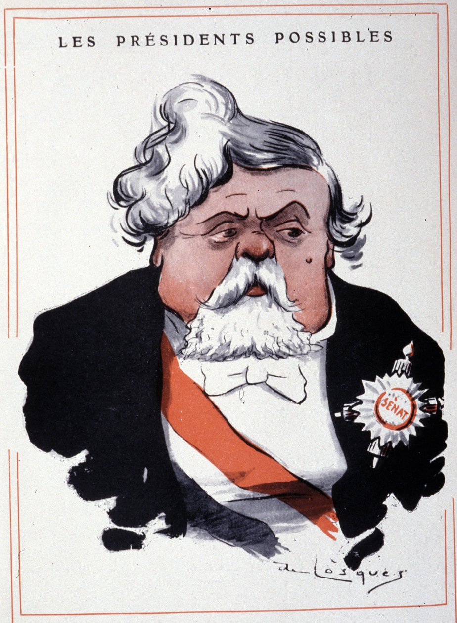Portrett av Armand Fallières (1841 - 1931), fransk statsmann, av Losques. av Daniel de Losques