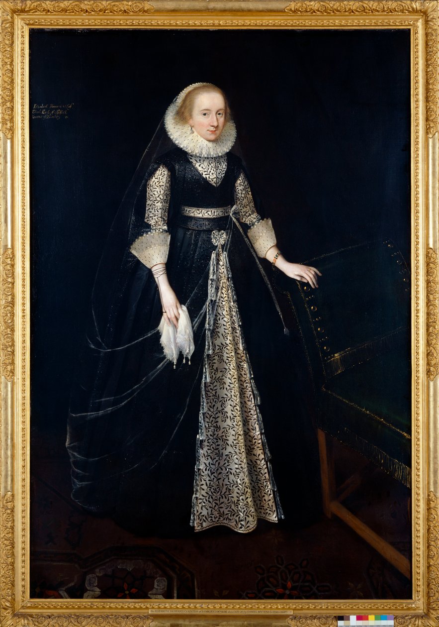 Elizabeth Howard (olje på lerret) av Daniel (attr. to) Mytens
