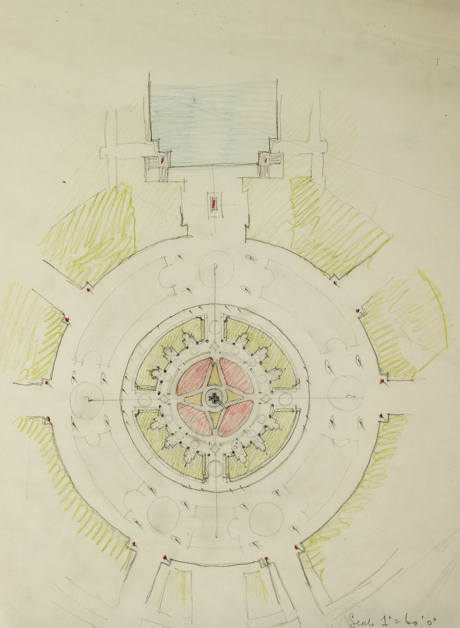 Potomac Round Point, Washington D.C., Planskisse, 1909. av Daniel Burnham