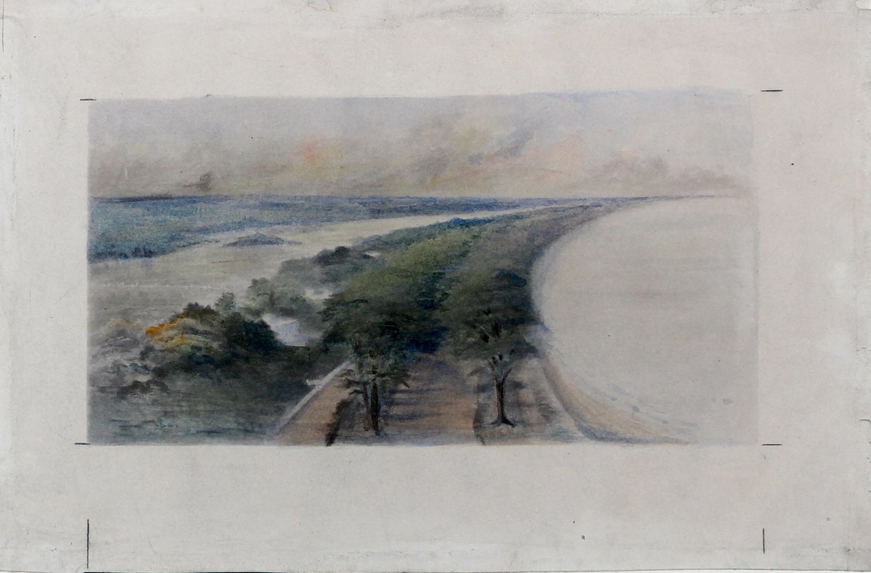 South Shore Park, Chicago, Illinois, Design Sketch, ca. 1896. av Daniel Burnham
