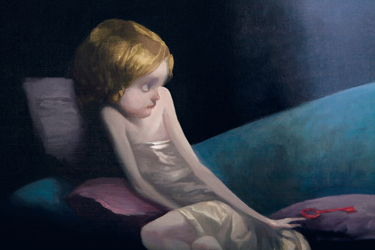 The Young Bride and the Dead Wives, detalj, fra Bluebeard av Charles Perrault (1628-1703) av Daniel Cacouault