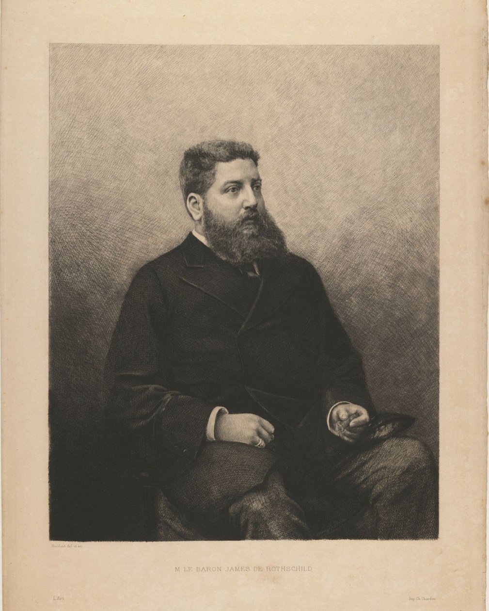Portrett av James-Edouard de Rothschild 1844-1881, 1870-tallet av Daniel Charles Marie Mordant