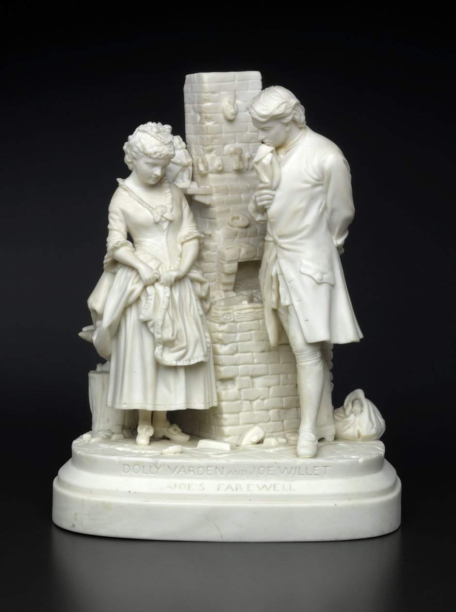 Joes Farewell, designet 1872-73 (uglasert porselen) av Daniel Chester French